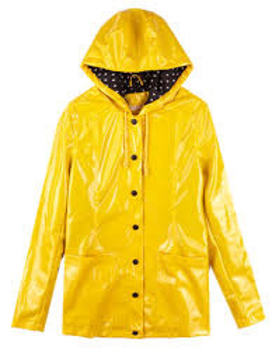 <p>a raincoat</p>