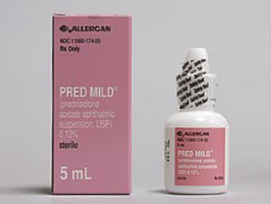 <ul><li><p>0.12% prednisolone acetate suspension </p></li><li><p>No generic available at this conc</p></li><li><p>FDA indications: open indication to treat ocular inflammation </p></li><li><p>Rarely used </p></li></ul><p></p>