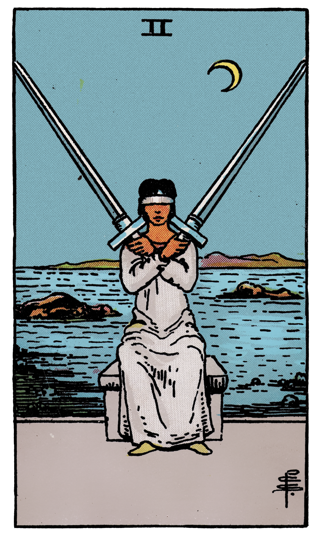 <p>II of Swords</p>