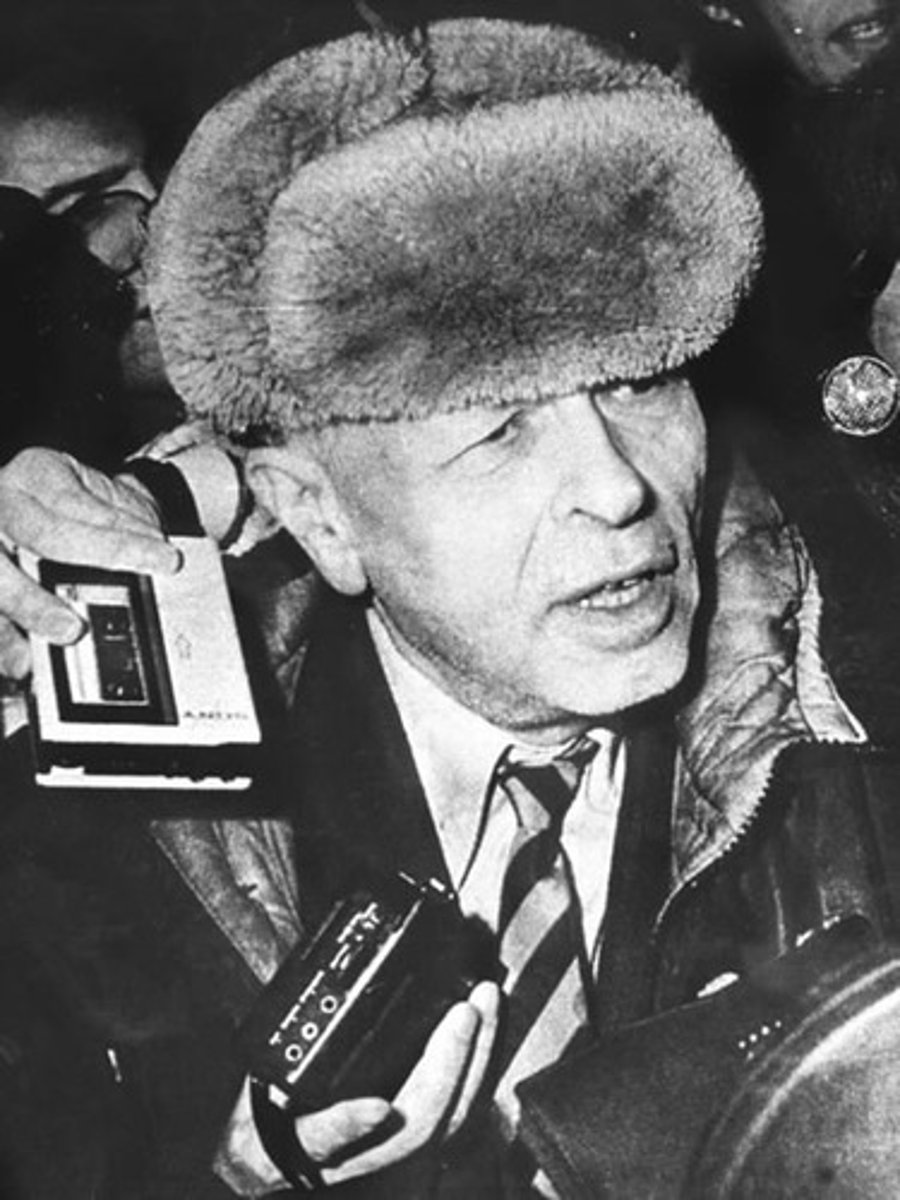 <p>Soviet nuclear physicist, dissident and human rights activist. Sakharov was an advocate of civil liberties and reforms in the Soviet Union after being released from prison in 1986.</p>