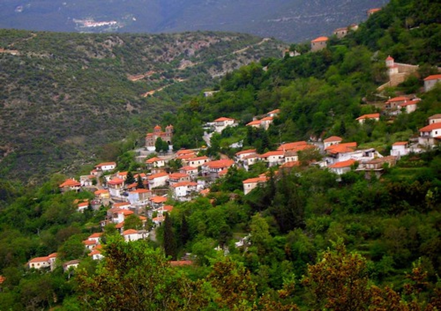 <p>a community of people smaller than a town</p>