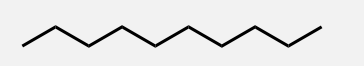 <p>A linear alkane with 10 carbon atoms.</p>
