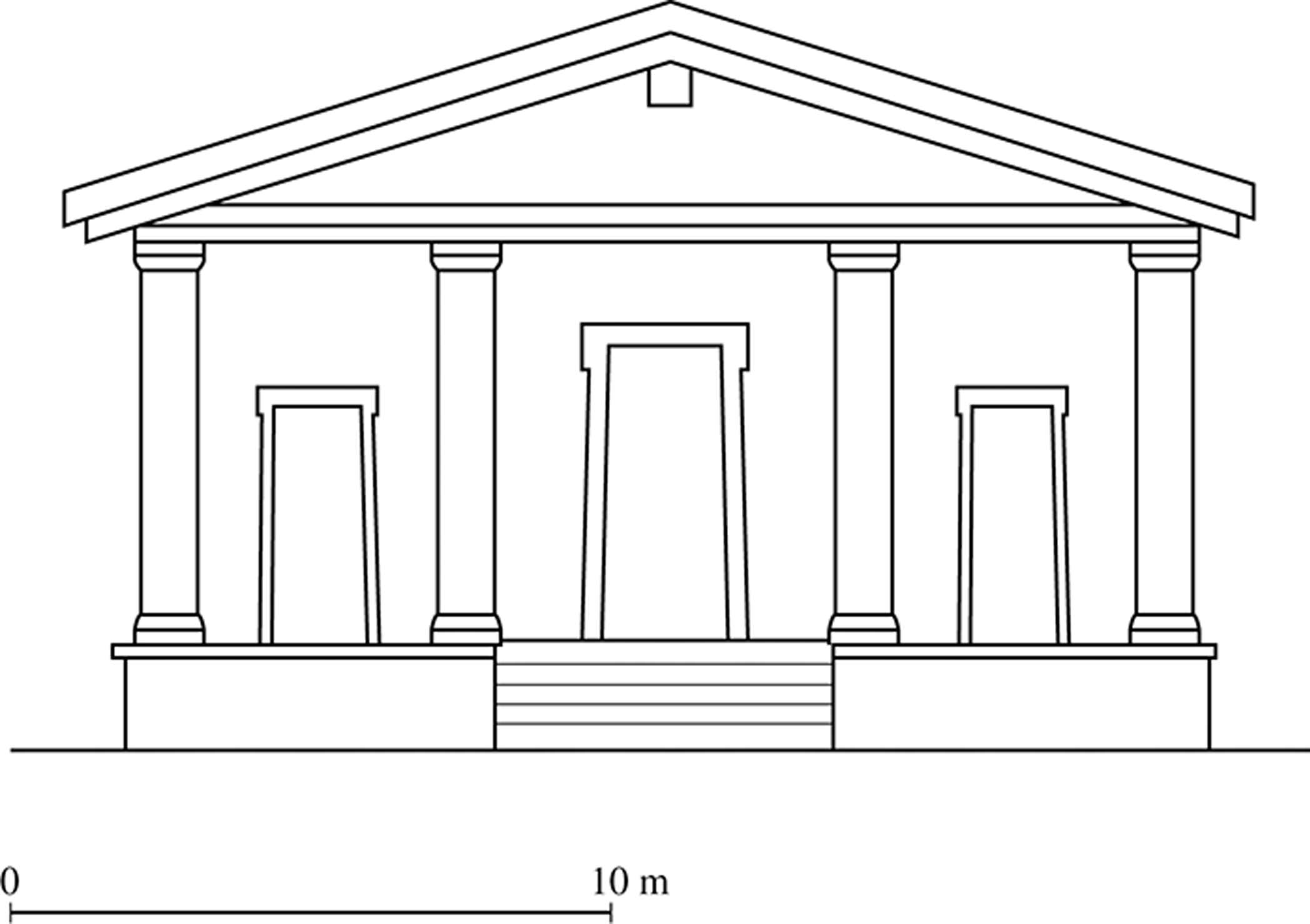 <p>The facade of the Temple of Minerva includes which of the following architectural features?<br>A. A portico flanked by Corinthian columns<br>B. A blind arcade<br>C. A hypostyle hall<br>D. A pediment supported by Tuscan columns</p>