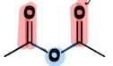 <p>a Carboxylic Acid Derivative</p><p>= contain TWO <mark data-color="red">carbonyls </mark>connected by an <mark data-color="blue">Oxygen</mark></p>