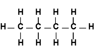 <p>shows both the relative placing of atoms and the number of bonds between them (basically lewis structure)</p>
