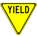 <p>what does the yield sign mean? </p>