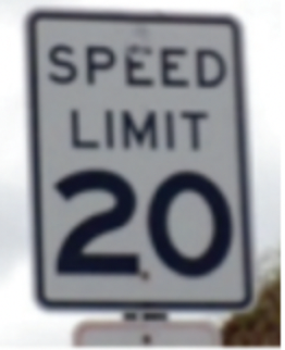 The posted speed limits show: