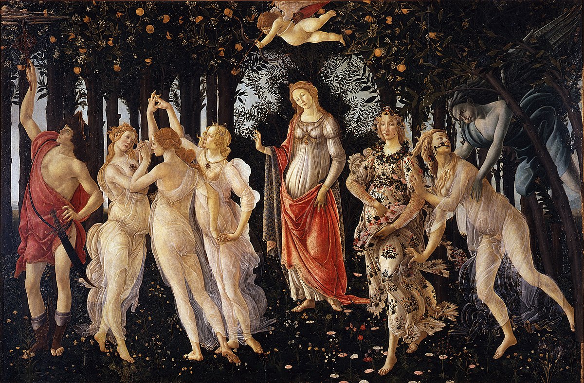 La Primavera, 1470's. Botticelli