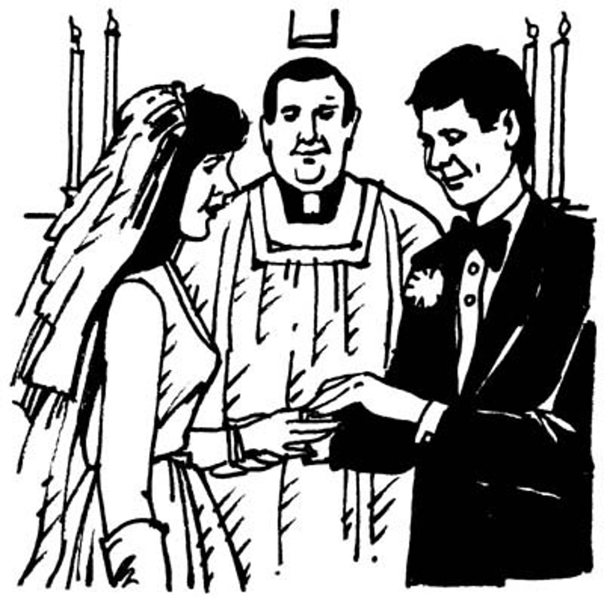 <p>to get married (to)</p>