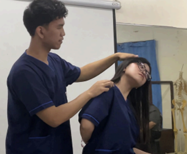 <p>GPS: on R/L Upper Trapezius x 15 sh x 10 reps x 1 set to develop balance in length and strength of shoulder girdle muscles</p>