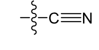 <p>Cyano: weakly polar, increase solubility of 2-3 carbons</p>