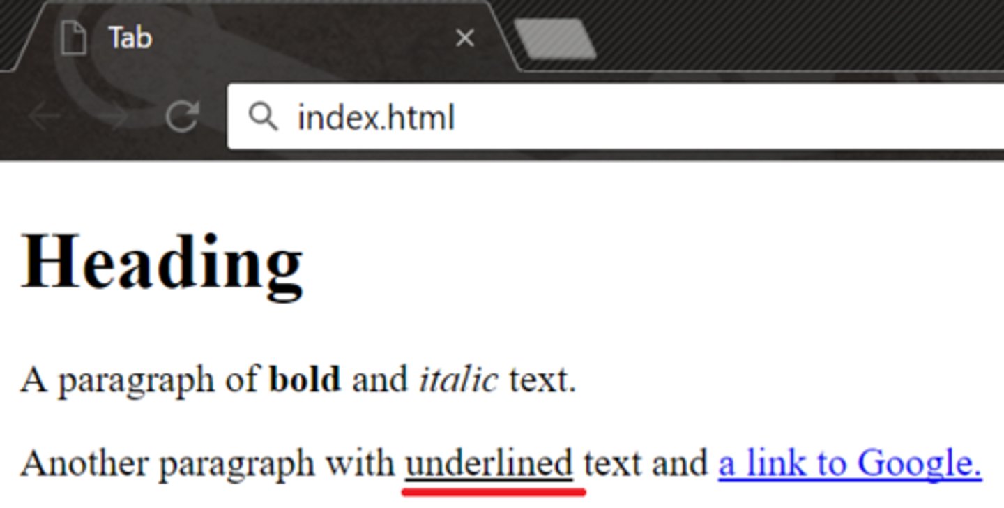 <p>Underlined text.</p>