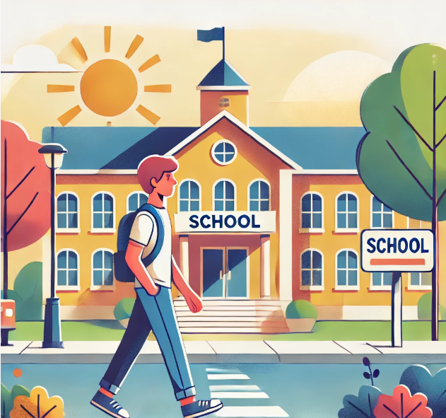 <p>To go to school</p>