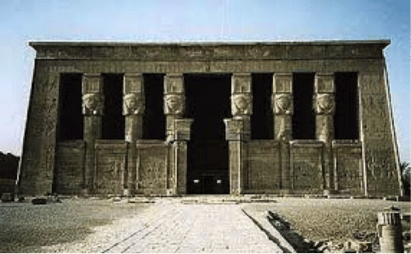 <p>Birth-House, a small egyptian side temple, kiosk, or tent-shrine, dedicated to the rites of the Goddess Isis (Wife of Osiris).</p>