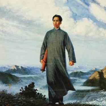 <p>chairman mao en route to anyaun </p>