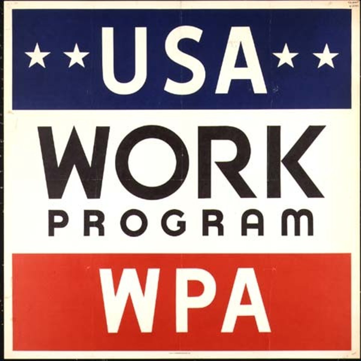 <p>Works Progress Administration<br><br>Agency responsible for overseeing the Emergency Relief Appropriation Act, which provided employment assistance directly to the poor.<br><br>Hires jobless people to build public buildings and parks.</p>