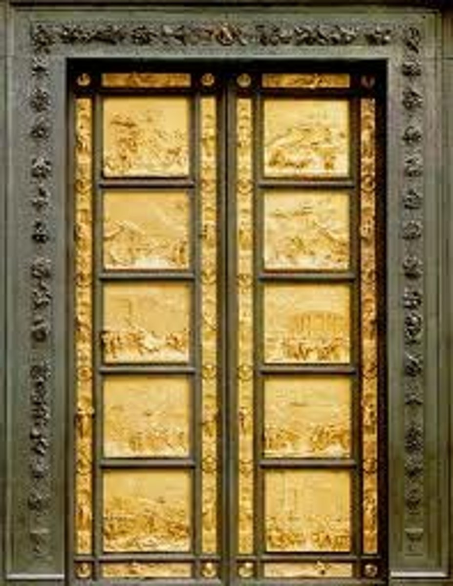 <p>Italian architect best known for sculpture and metalworking; won the competition that started the Renaissance (designing the Florence baptistry doors)</p>