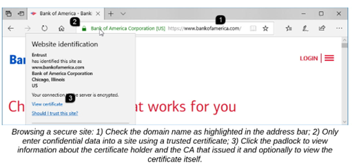 <p>Indications of certificate validity</p>