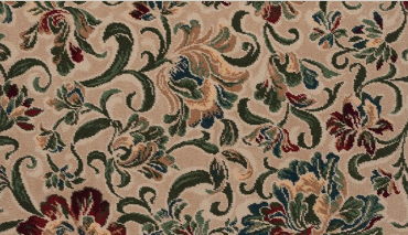 <p>requires a <u>very sophisticated loom</u></p><p>entails <u>long spools of various colored yarns</u> carefully <u>preset to the desired sequence </u>and delivered to the weaving section of the loom at the precise moment in the pattern design sequence</p><p>changing patterns is very <u>costly and time-consuming</u></p><p>has a s<u>mooth cut-pile surface</u> and can be woven in<u> limitless colors and patterns</u></p><p>heavy ribbed backing that only allows the carpet to be tolled lengthwise</p>