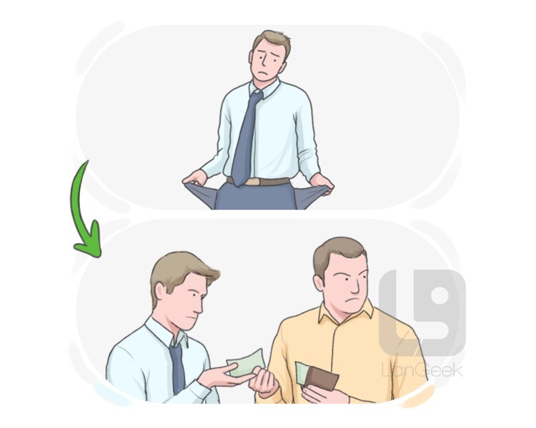 <p>to do something that you do not want to do because you cannot find any other way of achieving something<br>Ex: <em>I had to </em><strong><em><u>resort to</u></em></strong><em> violence/threats to get my money.</em></p>