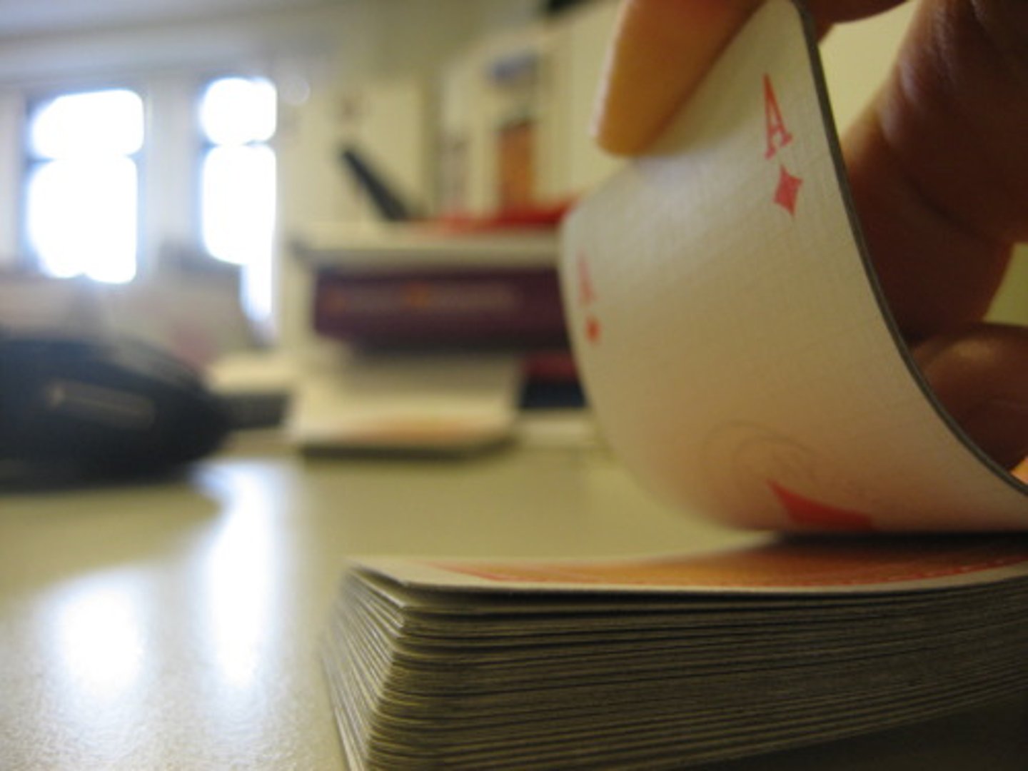 <p>to play cards</p>