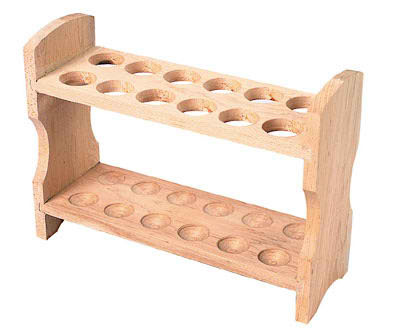 <p><span>May be made of wood, metal, or plastic; used to hold test tubes in an upright position</span></p>