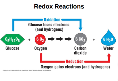 <p>A chemical reaction involving the complete or partial transfer of one or more electrons from one reactant to another.</p>