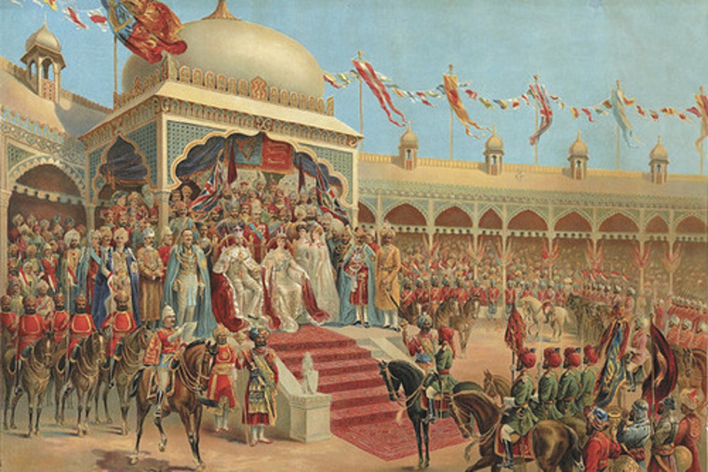 <p>word used to describe the era of British rule over India</p>