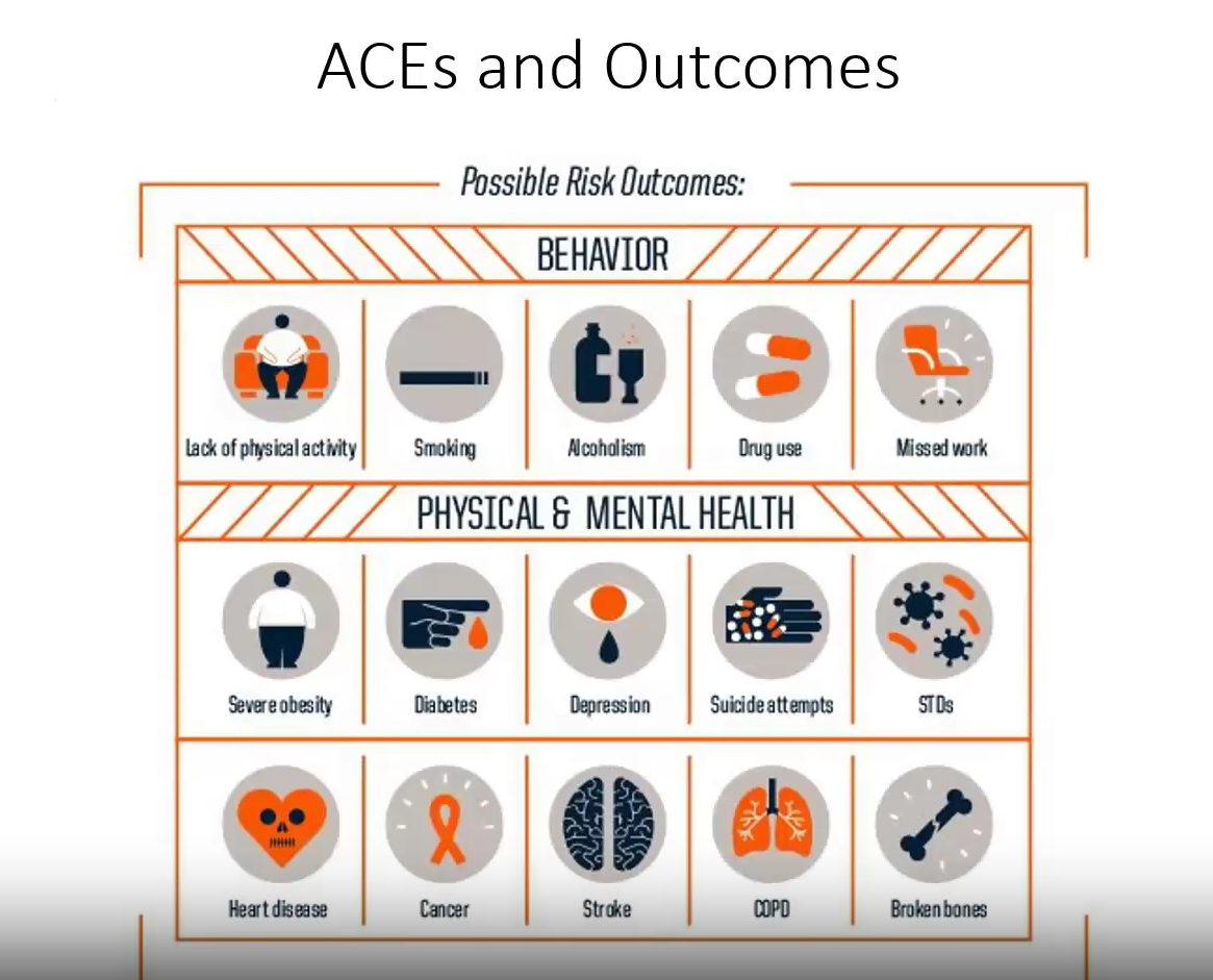 <ul><li><p>more medical conditions - diabetes, obesity…</p></li><li><p>alcohol, drug use, smoking</p><ul><li><p>ways for people to cope</p></li></ul></li></ul><p></p>