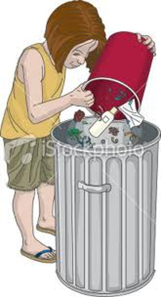 <p>to empty the garbage</p>