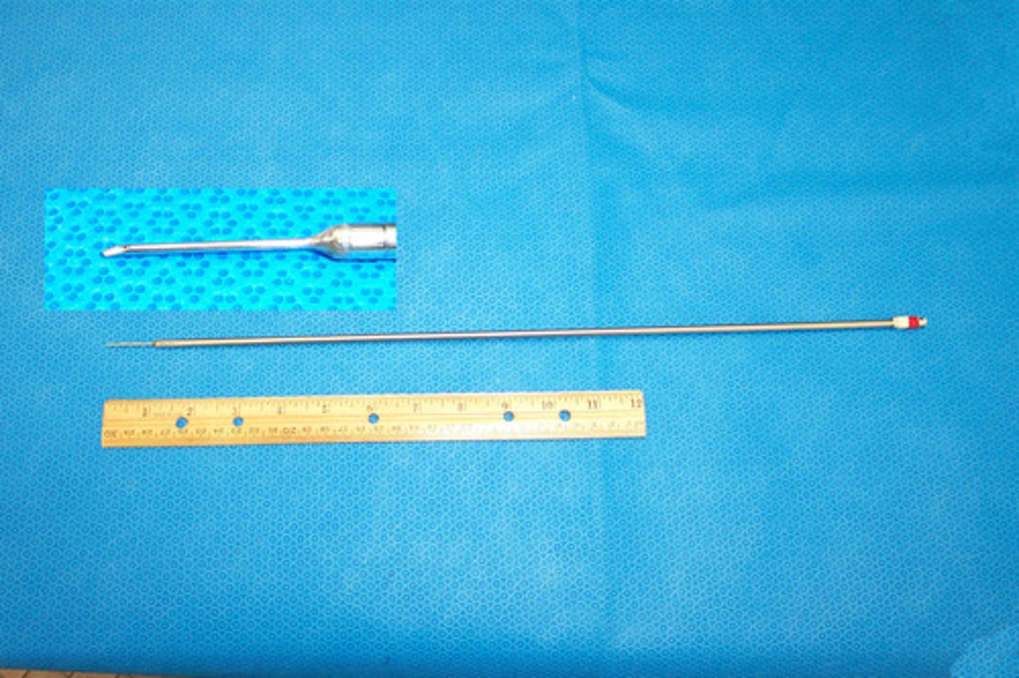 <p>aspirating needle; used to aspirate ovarian cysts</p>