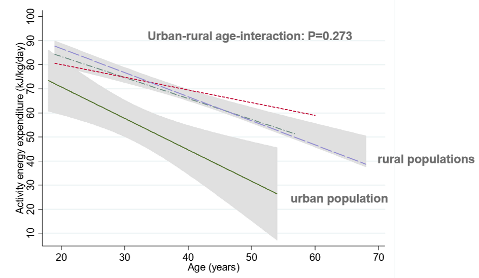 <p>There is a decrease in EEPA with advancing age independent of where a person live.</p><p>The variation in EEPA is large between those who live in urban areas vs. rural areas.</p><ul><li><p>Urban - large variation in EEPA and a <strong>faster </strong>decrease in relation to age development.</p></li><li><p>Rural - small variation in EEPA and <strong>slower </strong>decrease in relation to age development</p></li></ul><p></p>