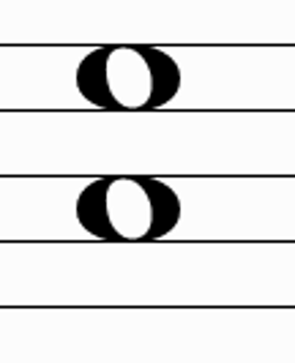 <p>both notes of a 5th played at the same time</p>