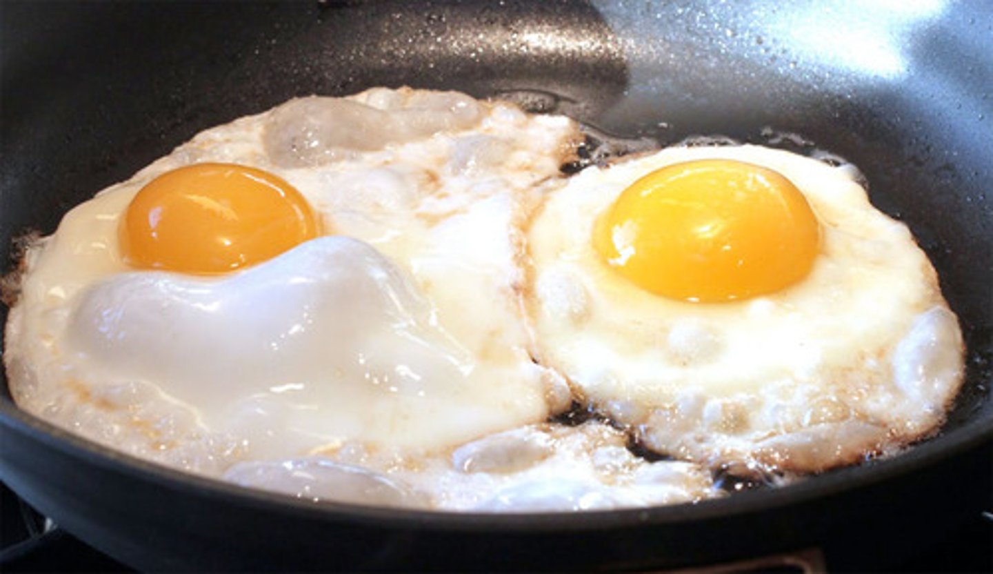 <p>fried eggs</p>