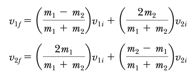 <ul><li><p>p<sub>i</sub> = p<sub>f</sub></p></li><li><p>K<sub>i</sub> = K<sub>f</sub></p></li></ul><p></p>