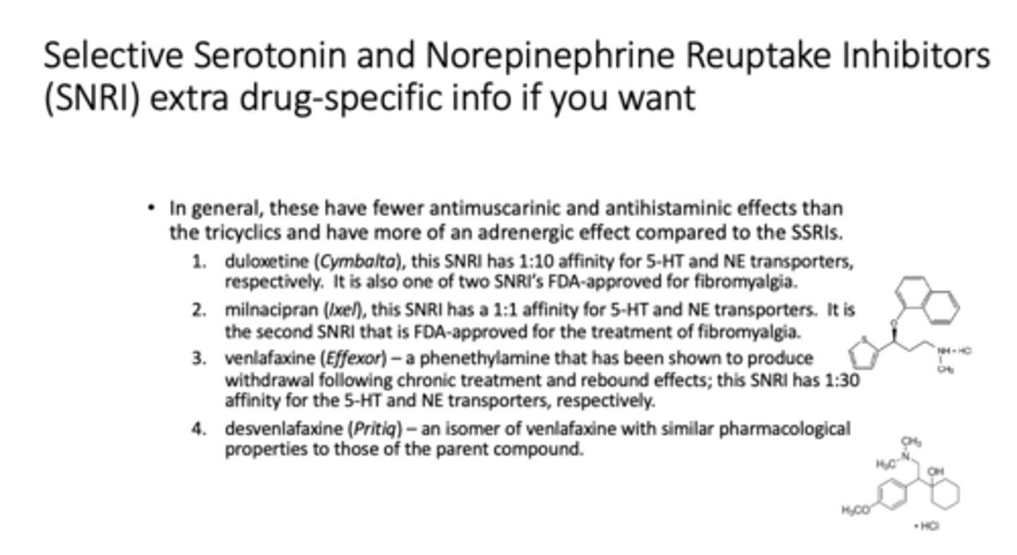 <p>allowing more norepinephrine activity at the synapse</p>