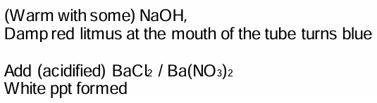 <p>(can’t say red litmus dipped in solution)</p>