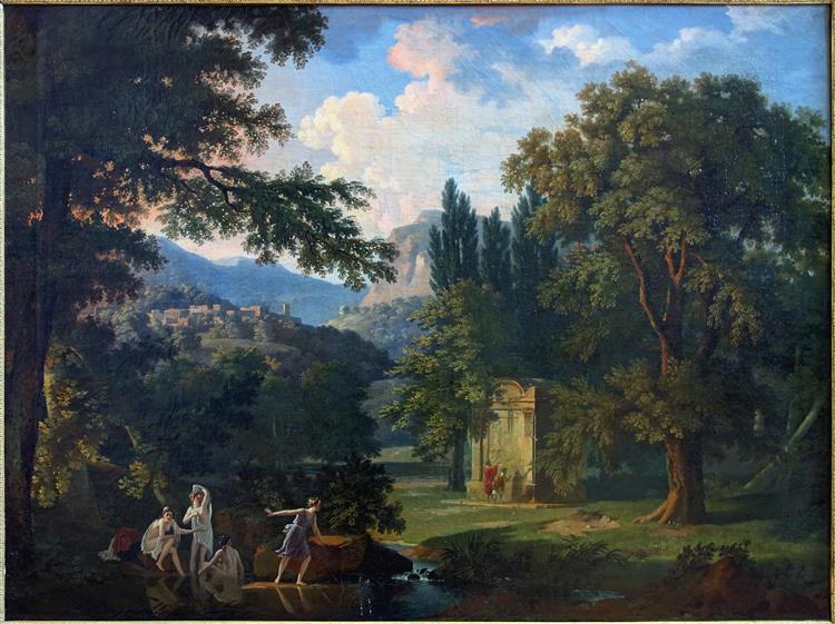 <p><em>Paysage à la rivière</em></p>