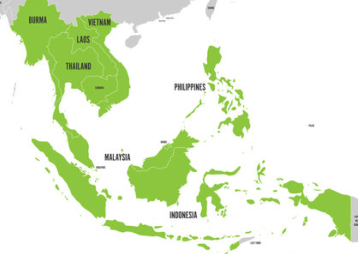 <p>A region comprising countries like Indonesia ,Vietnam, the Philippines, and Malaysia</p>