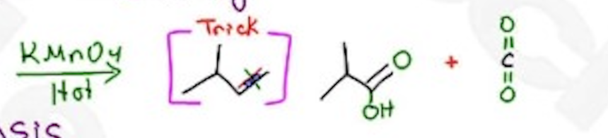 <p>KMnO4 —&gt;&nbsp;</p>