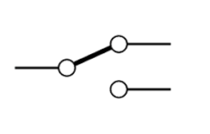 A single pole double throw allows the user to change the flow of current through two circuits. 