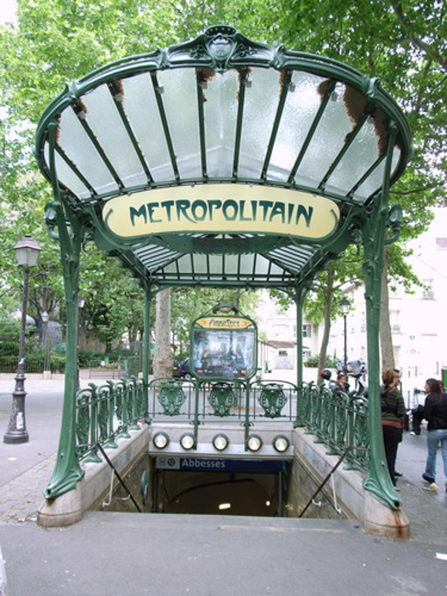 <p>Designed by <strong>Hector Guimard</strong>; 141 models of these were created between 1900 and 1913. The forms draw their<strong> inspiration from nature</strong>; most notable are the <strong>plant stems</strong> that support the signs.</p><p>Made of Cast Iron</p>