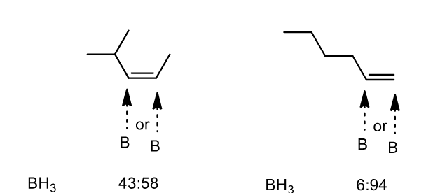 <p>Some alkene structures have similar sized R groups and hence the regioselectivity is poor. How can we improve it</p>