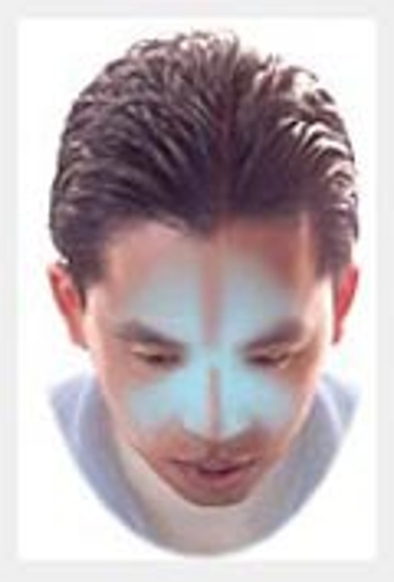 <p>pain is usually behind the forehead and/or cheekbones</p>
