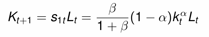<p>Divide by L<sub>t</sub> and simplify to get the fundamental equation governing the evolution of k<sub>t</sub></p>