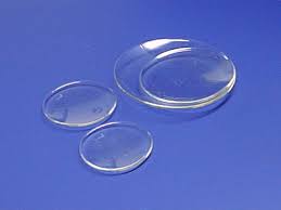 <p>A watch glass is a circular concave piece of glass used in chemistry as a surface to evaporate a liquid, to hold solids while being weighed, for heating a small amount of substance, and as a cover for a beaker.</p>