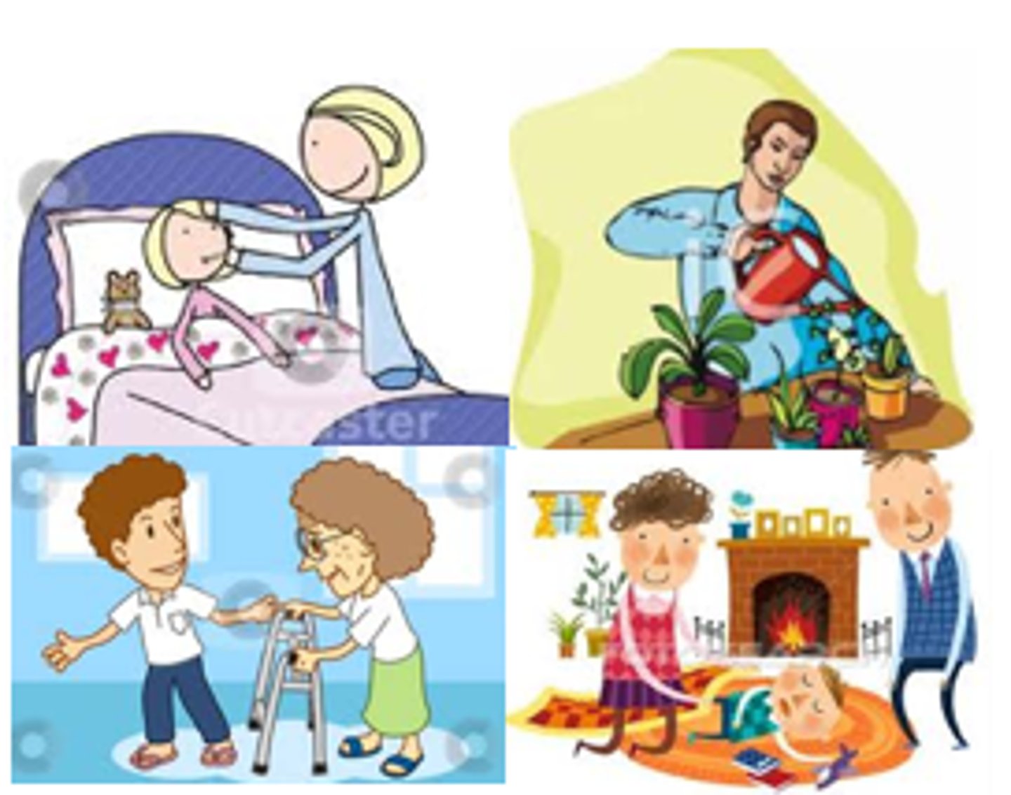 <p>zhàogù — заботиться, ухаживать</p>