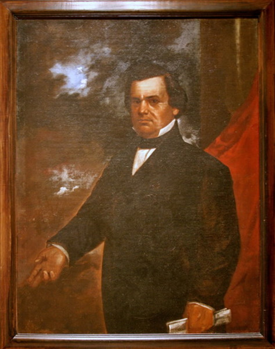 <p>Senator from Illinois who ran for president against Abraham Lincoln. Wrote the Kansas-Nebraska Act and the Freeport Doctrine</p>