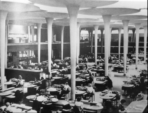 <p>Great Workroom of the Johnson Wax Workers (building)</p>