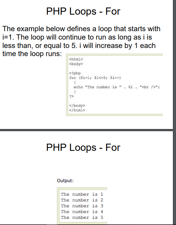 <p>for loop</p>